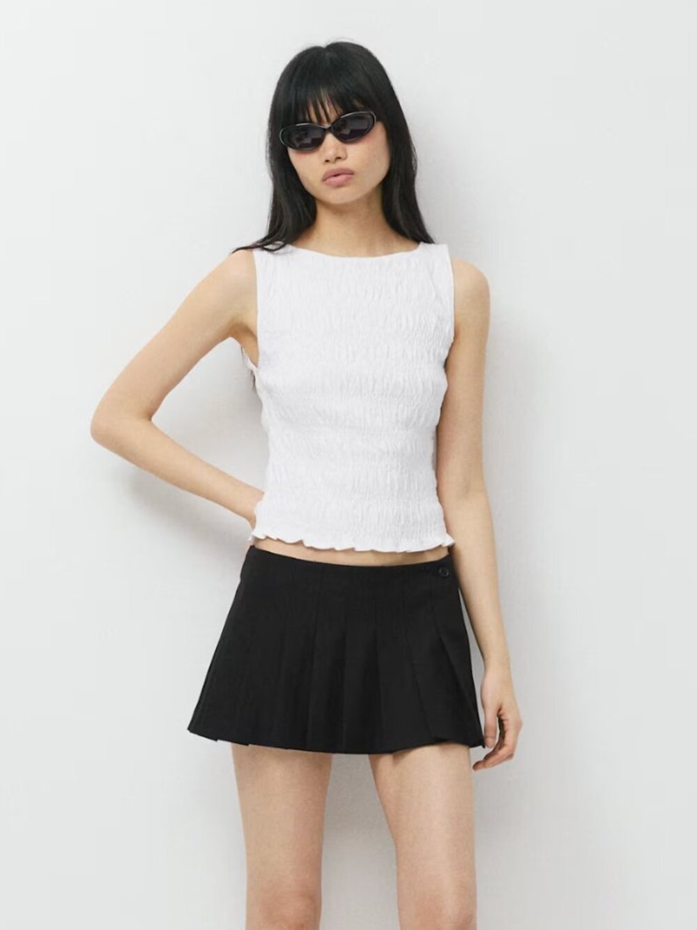 Aritzia CottonWhisk™ Renoir Top  #131014 XS White